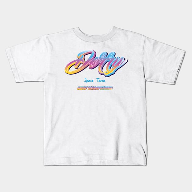 Derry New Hampshire Kids T-Shirt by BY TRENDING SYAIF